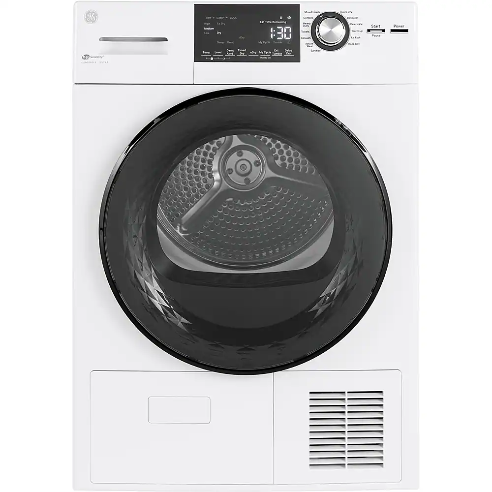 GE - 4.1 Cu. Ft. Stackable 13-Cycle Electric Dryer - White