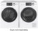 Alt View 12. GE - 2.4 Cu. Ft. High Efficiency Stackable Front Load Washer with Steam and Sanitize - White.