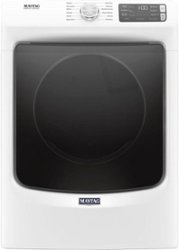 Maytag - 7.3 Cu. Ft. Stackable Electric Dryer with Steam and Extra Power Button - White - Front_Zoom