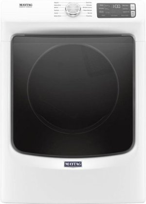 Maytag - 7.3 Cu. Ft. 12-Cycle High-Efficiency Electric Dryer with Steam - White