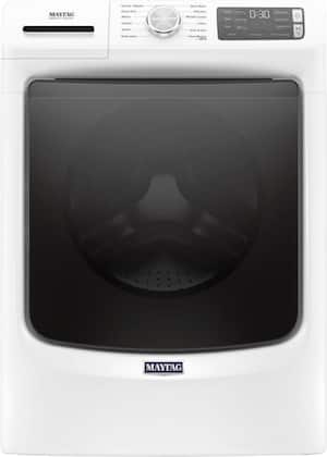 Maytag - 4.8 Cu. Ft. High Efficiency Stackable Front Load Washer with Steam and Fresh Hold - White