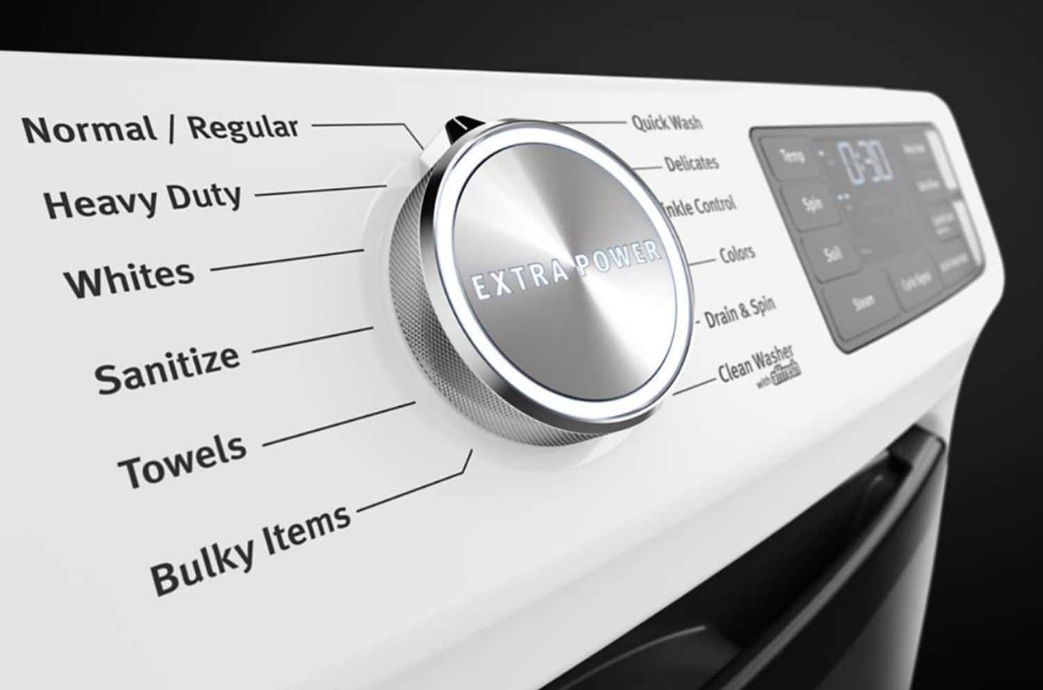 Alt View 16. Maytag - 4.8 Cu. Ft. High Efficiency Stackable Front Load Washer with Steam and Fresh Hold - White.