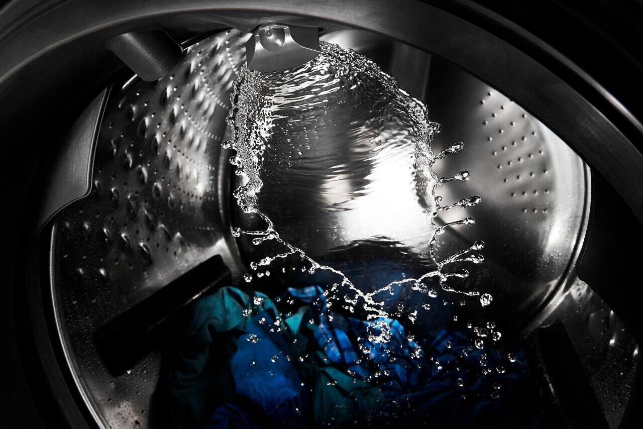 Alt View 18. Maytag - 4.8 Cu. Ft. High Efficiency Stackable Front Load Washer with Steam and Fresh Hold - White.