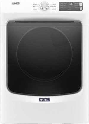 Maytag - 7.3 Cu. Ft. Stackable Electric Dryer with Extra Power Button - White