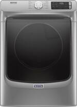 Maytag - 7.3 Cu. Ft. 12-Cycle High-Efficiency Electric Dryer with Steam - Metallic Slate - Front_Standard