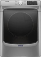 Maytag - 7.3 Cu. Ft. Stackable Electric Dryer with Steam and Extra Power Button - Metallic slate - Front_Zoom