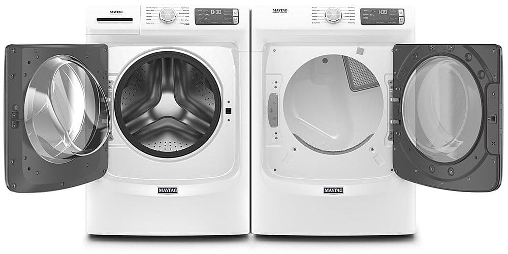 Alt View 16. Maytag - 7.3 Cu. Ft. Stackable Gas Dryer with Extra Power Button - White.
