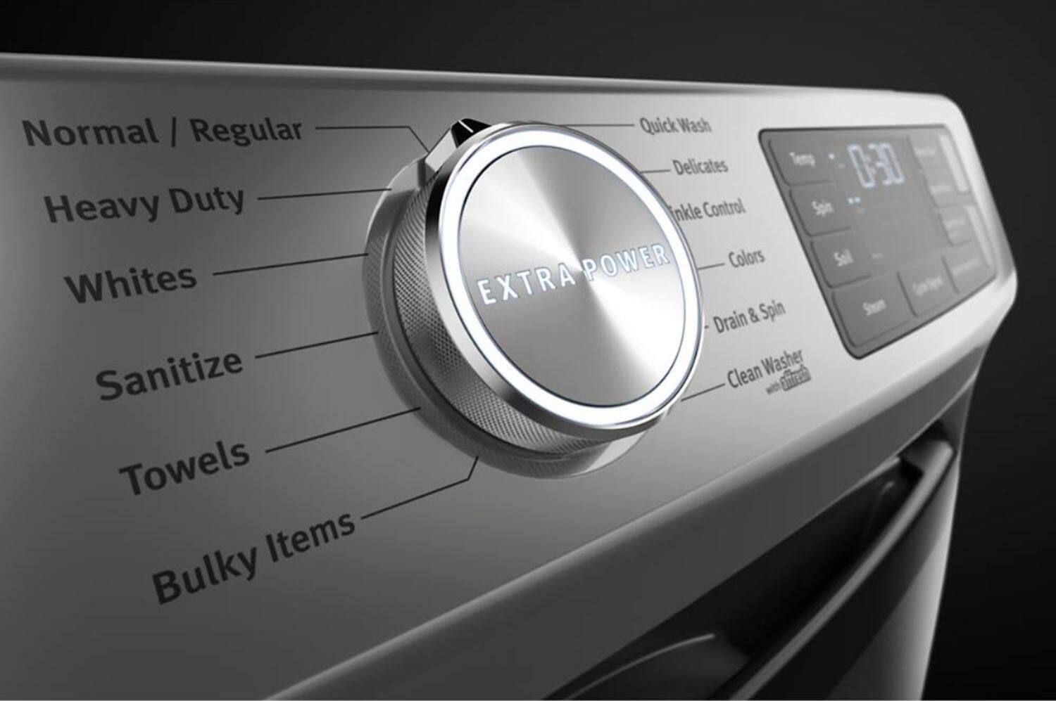 Alt View 14. Maytag - 4.8 Cu. Ft. High Efficiency Stackable Front Load Washer with Steam and Fresh Hold - Metallic Slate.