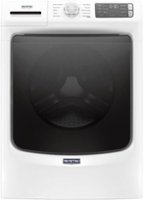 Maytag - 4.5 Cu. Ft. High-Efficiency Stackable Front Load Washer with Steam - White - Front_Zoom