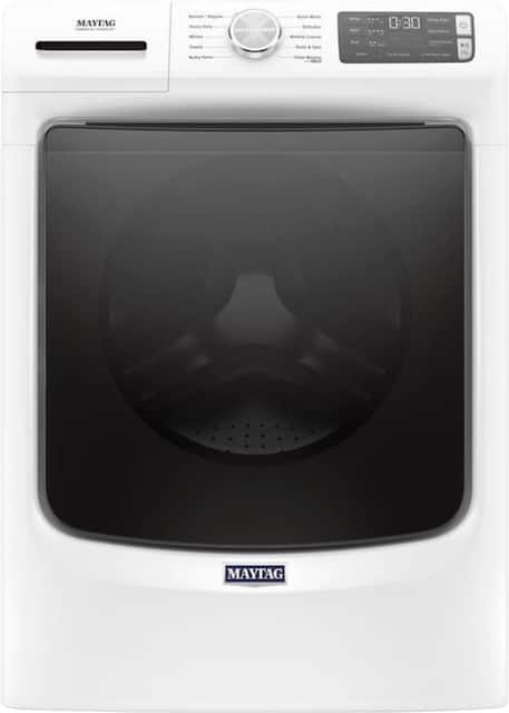 Maytag 4 5 Cu Ft 10 Cycle High Efficiency Front Loading Washer With Steam White Mhw5630hw Best Buy