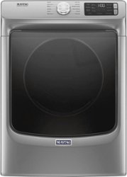 Maytag - 7.3 Cu. Ft. Stackable Gas Dryer with Steam and Extra Power Button - Metallic Slate - Front_Zoom