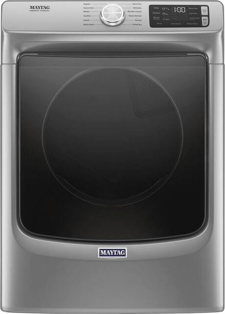 Maytag 7 3 Cu Ft 12 Cycle High Efficiency Gas Dryer With Steam Metallic Slate Mgd6630hc Best Buy