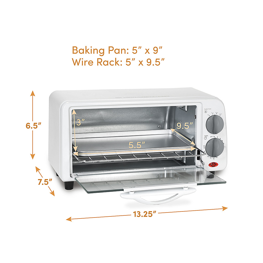 Elite Cuisine 0.6 Cu. Ft. Toaster Oven White ETO-224 - Best Buy