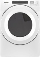 Whirlpool - 7.4 Cu. Ft. Stackable Gas Dryer with Wrinkle Shield Option - White - Front_Zoom
