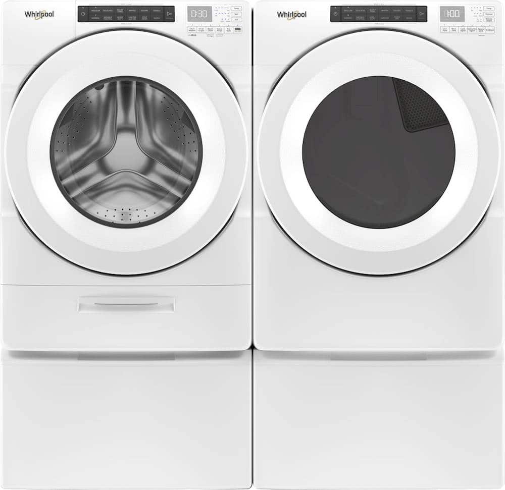 Alt View 12. Whirlpool - 7.4 Cu. Ft. Stackable Gas Dryer with Wrinkle Shield Option - White.