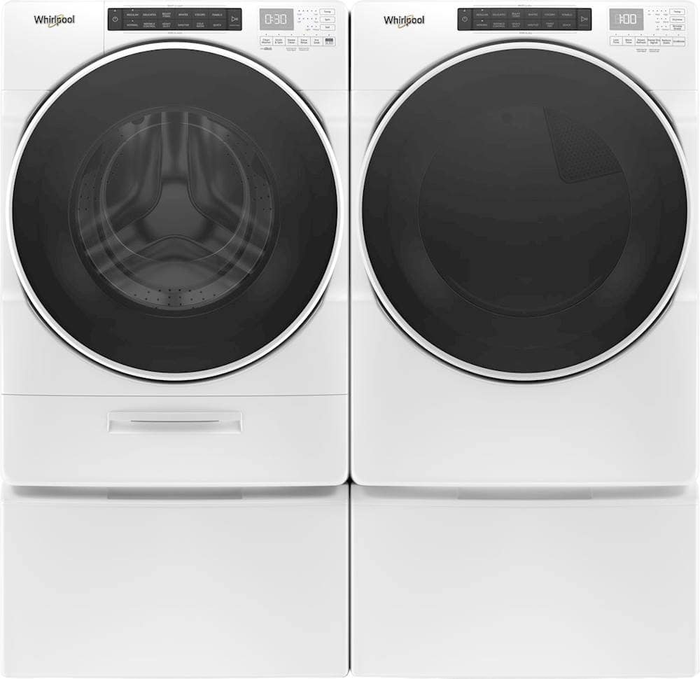 Alt View 16. Whirlpool - 7.4 Cu. Ft. Stackable Gas Dryer with Wrinkle Shield Option - White.