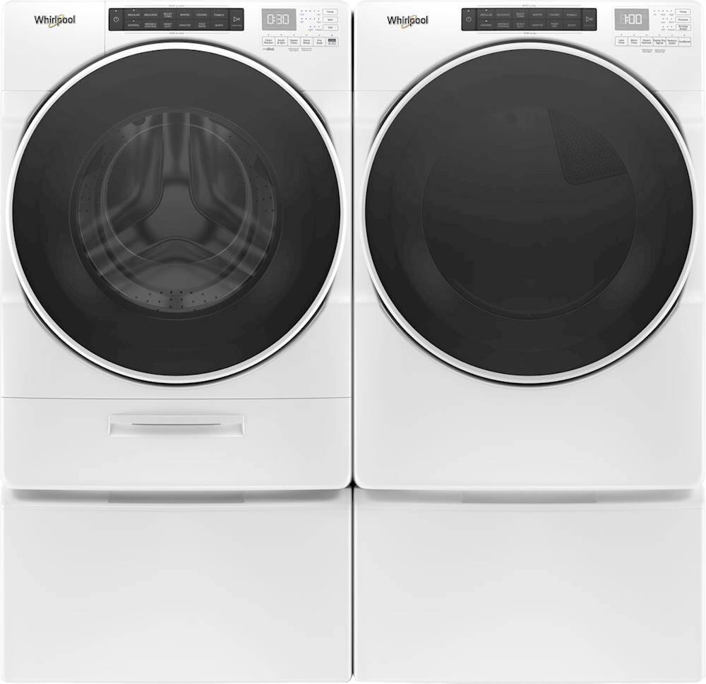 Alt View 16. Whirlpool - 7.4 Cu. Ft. Stackable Gas Dryer with Wrinkle Shield Option - White.