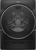 Whirlpool - 5.0 Cu. Ft. 37-Cycle High-Efficiency Front-Loading Washer with Steam - Black Shadow - Front_Standard