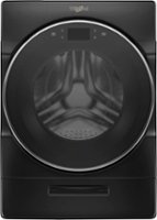 Whirlpool - 5.0 Cu. Ft. High Efficiency Stackable Smart Front Load Washer with Steam and Load & Go XL Dispenser - Black Shadow - Front_Zoom