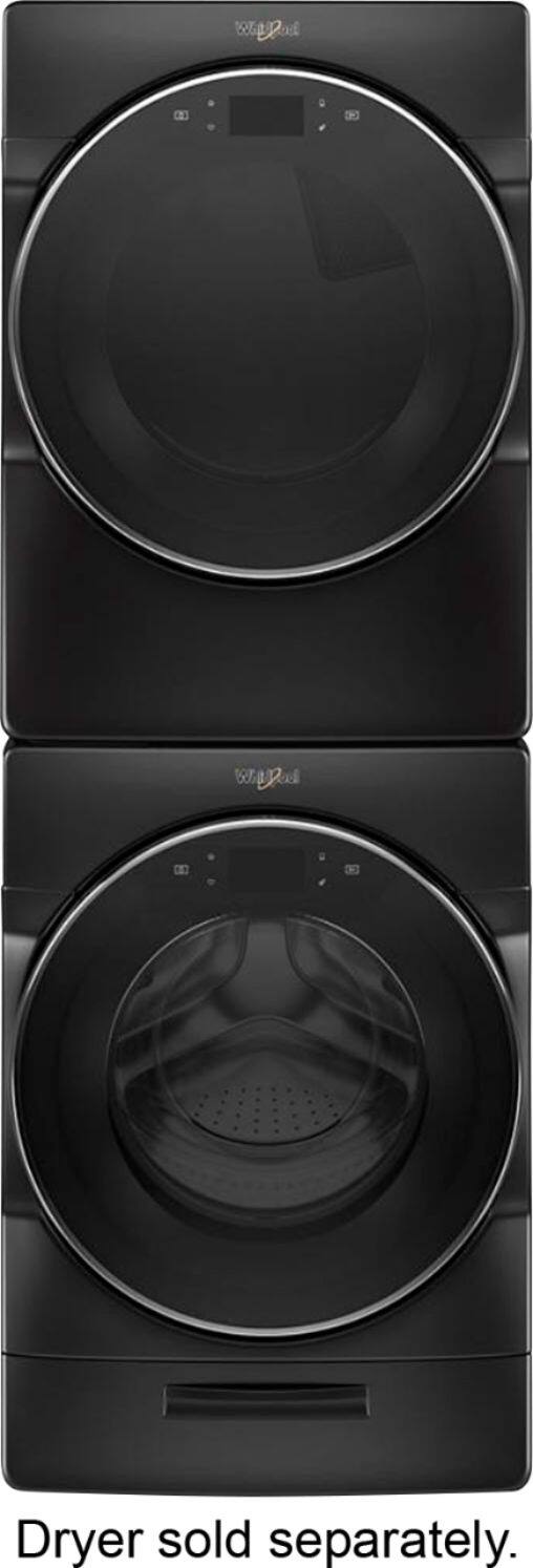 Alt View 11. Whirlpool - 5.0 Cu. Ft. High Efficiency Stackable Smart Front Load Washer with Steam and Load & Go XL Dispenser - Black Shadow.