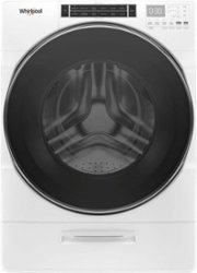 Whirlpool - 5.0 Cu. Ft. High Efficiency Stackable Front Load Washer with Steam and Load & Go XL Dispenser - White - Front_Zoom