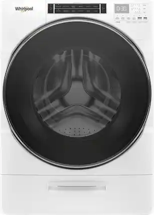 Whirlpool - 5.0 Cu. Ft. High Efficiency Stackable Front Load Washer with Steam and FanFresh - White