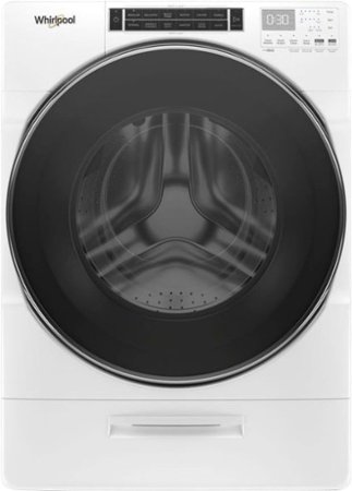 Whirlpool - 5.0 Cu. Ft. High Efficiency Stackable Front Load Washer with Steam and FanFresh - White