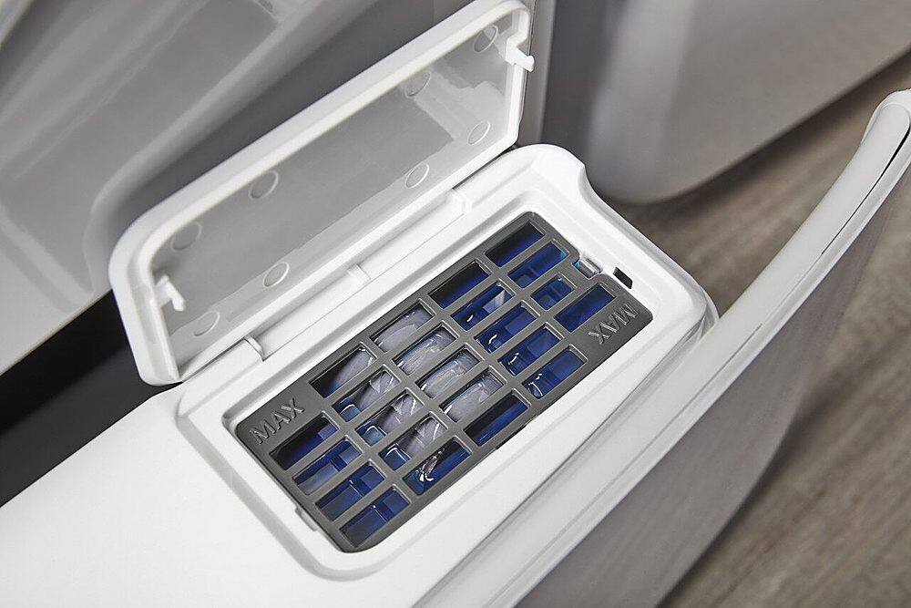 Alt View 18. Whirlpool - 5.0 Cu. Ft. High Efficiency Stackable Front Load Washer with Steam and FanFresh - White.