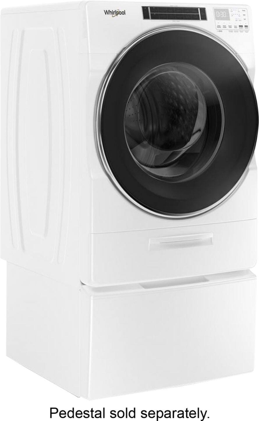 Alt View 1. Whirlpool - 5.0 Cu. Ft. High Efficiency Stackable Front Load Washer with Steam and FanFresh - White.