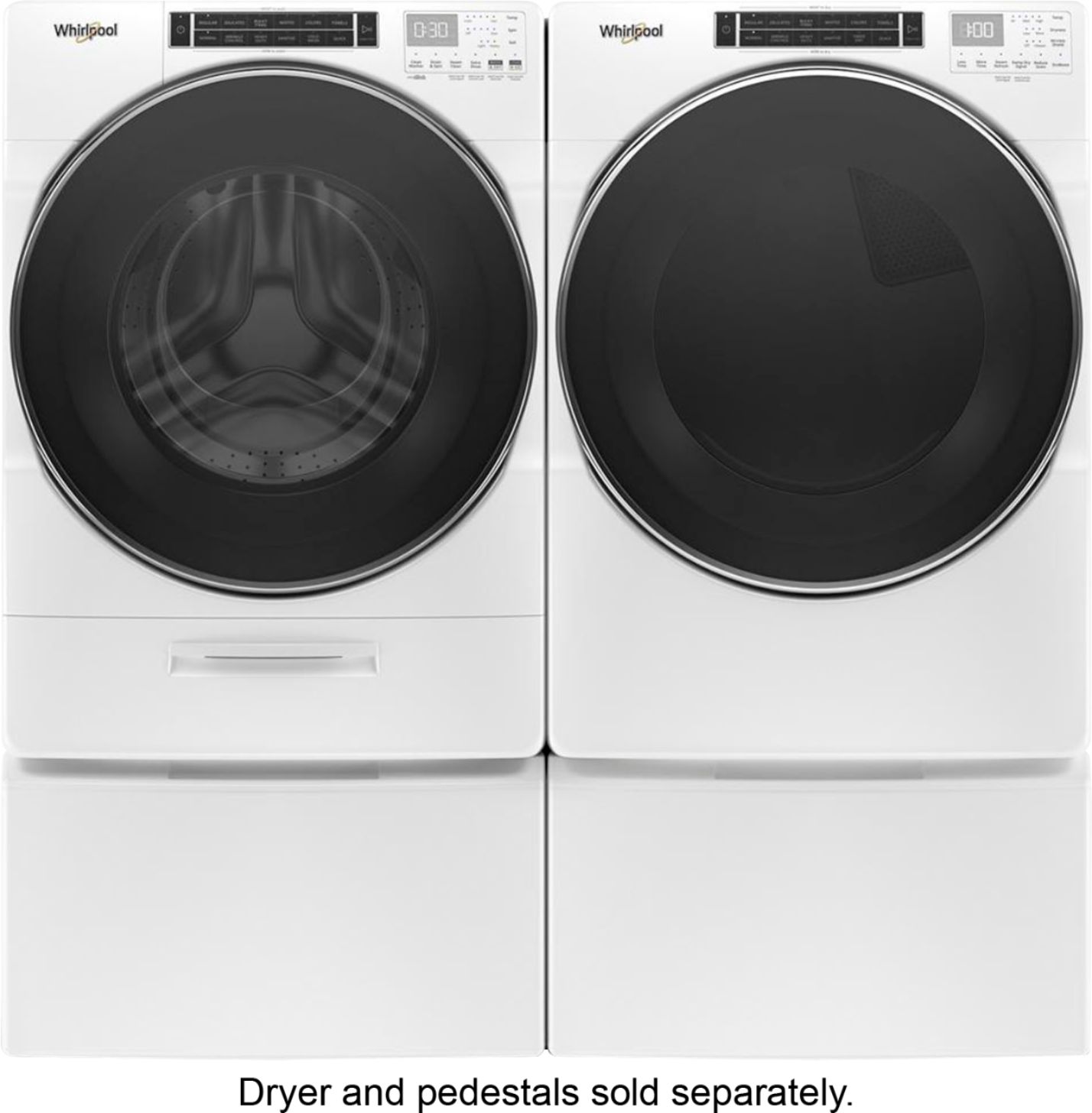 Whirlpool 4.5 Cu. Ft. High Efficiency Stackable Front Load Washer with  Steam and Load & Go Dispenser White WFW5620HW - Best Buy