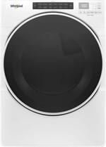 Whirlpool - 7.4 Cu. Ft. 36-Cycle Gas Dryer with Steam - White - Front_Standard