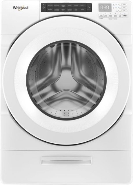 Whirlpool 4.5-cu ft High Efficiency Stackable Steam Cycle Front-Load Washer  (White) ENERGY STAR in the Front-Load Washers department at