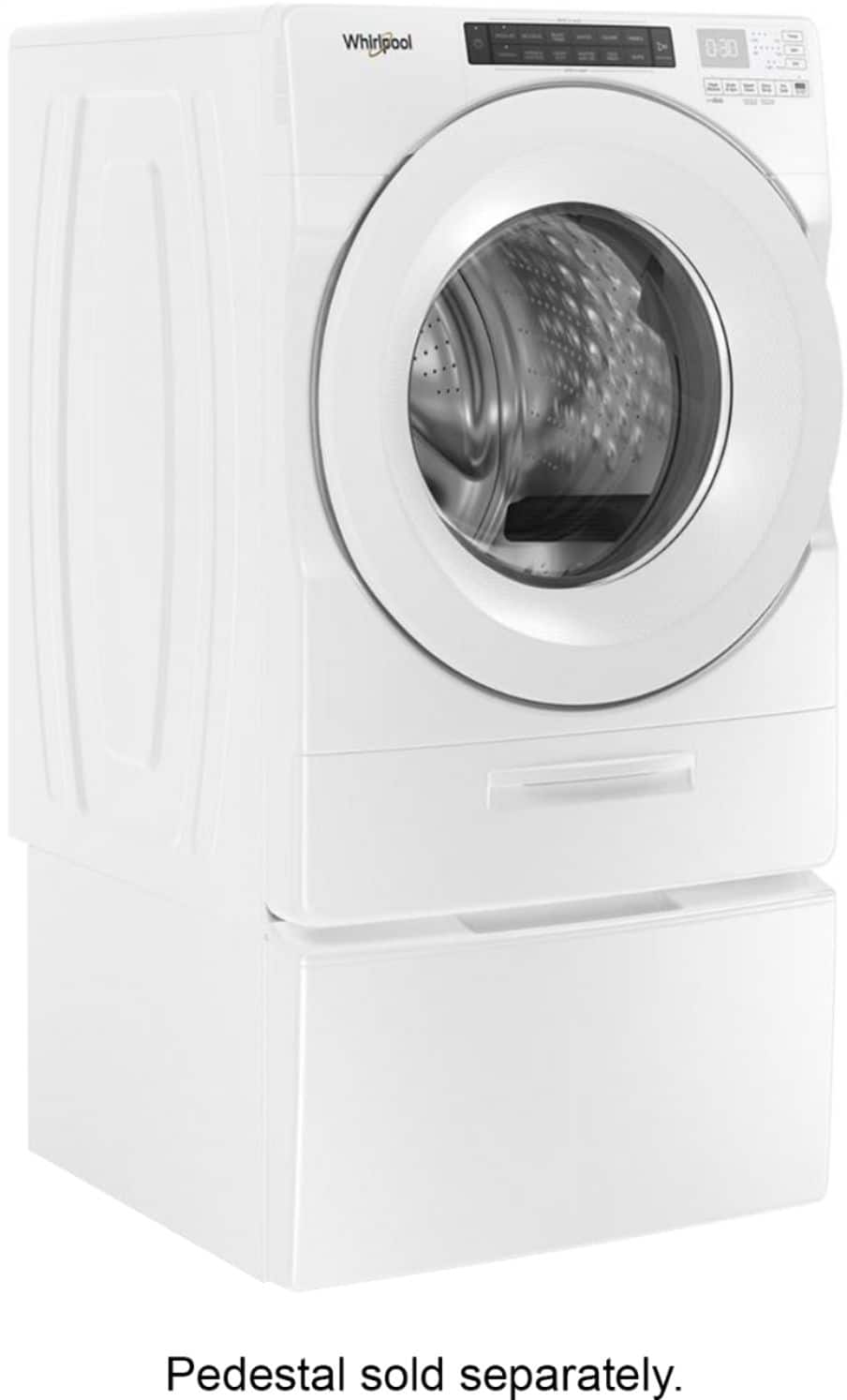 Alt View 1. Whirlpool - 4.5 Cu. Ft. High Efficiency Stackable Front Load Washer with Steam and Load & Go Dispenser - White.