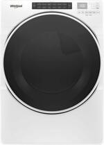 Whirlpool - 7.4 Cu. Ft. 37-Cycle High-Efficiency Electric Dryer with Steam - White - Front_Standard
