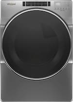 Whirlpool - 7.4 Cu. Ft. 36-Cycle High-Efficiency Electric Dryer with Steam - Chrome Shadow - Front_Standard