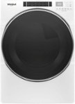 Front. Whirlpool - 7.4 Cu. Ft. Stackable Electric Dryer with Steam and Intuitive Controls - White.
