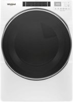 Whirlpool - 7.4 Cu. Ft. Stackable Electric Dryer with Steam and Intuitive Controls - White - Front_Zoom