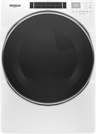 Whirlpool - 7.4 Cu. Ft. Stackable Electric Dryer with Steam and Intuitive Controls - White