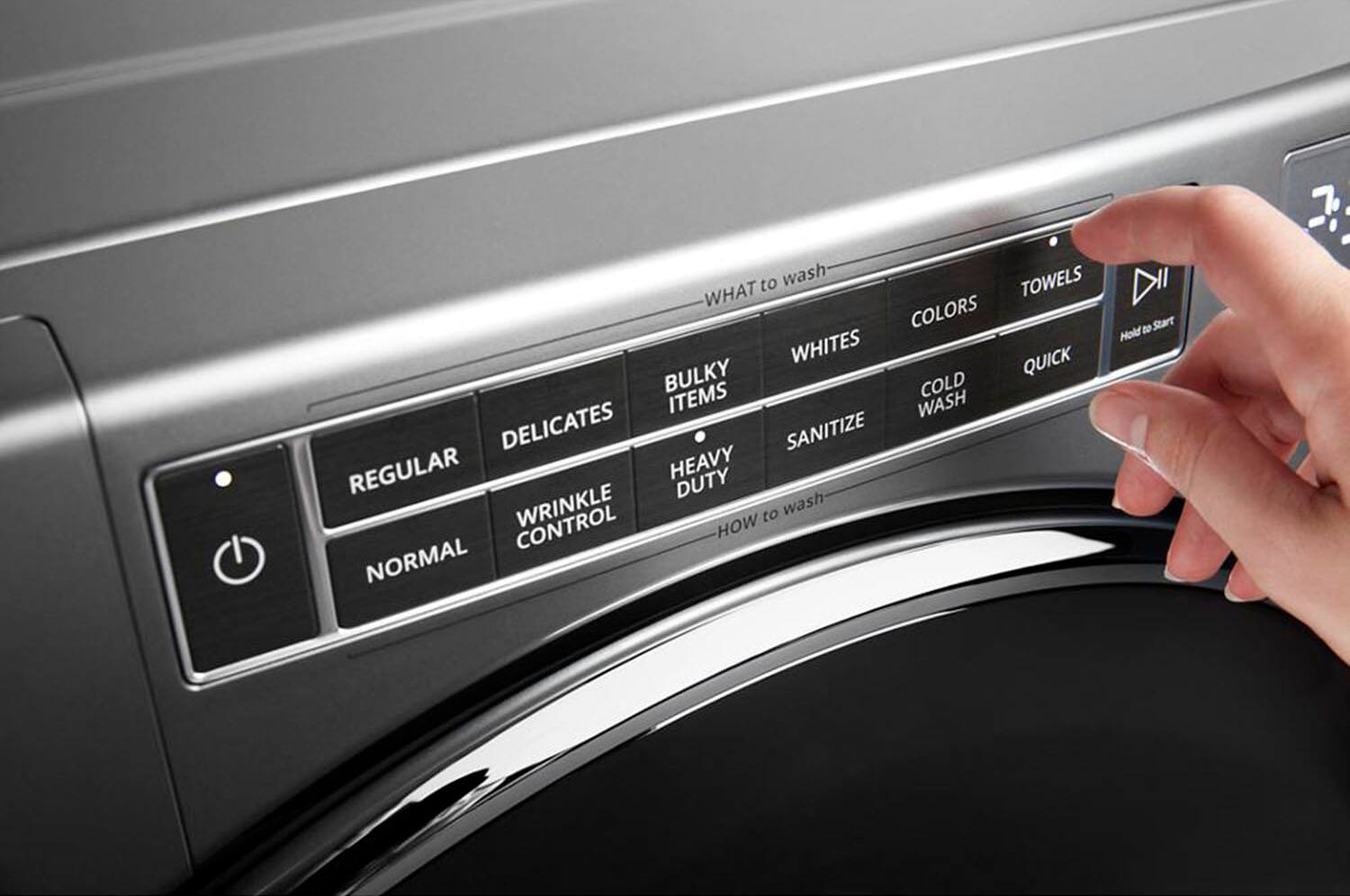 Alt View 15. Whirlpool - 5.0 Cu. Ft. High Efficiency Stackable Front Load Washer with Steam and Load & Go XL Dispenser - Chrome Shadow.