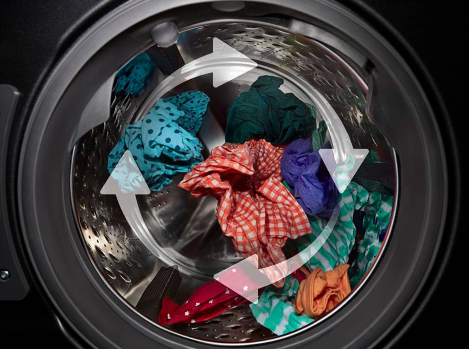 Alt View 16. Whirlpool - 5.0 Cu. Ft. High Efficiency Stackable Front Load Washer with Steam and Load & Go XL Dispenser - Chrome Shadow.