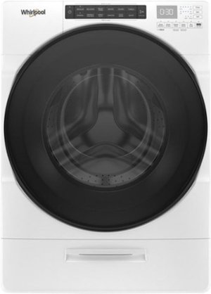 Whirlpool - 4.5 Cu. Ft. High Efficiency Stackable Front Load Washer with Steam and Load & Go XL Dispenser - White