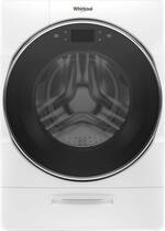 Whirlpool - 5.0 Cu. Ft. 37-Cycle High-Efficiency Front-Loading Washer with Steam - White - Front_Standard