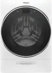 Whirlpool - 5.0 Cu. Ft. High Efficiency Stackable Front Load Washer with Steam and FanFresh - White - Front_Zoom