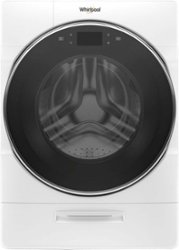 Whirlpool - 5.0 Cu. Ft. High Efficiency Stackable Front Load Washer with Steam and FanFresh - White - Front_Zoom
