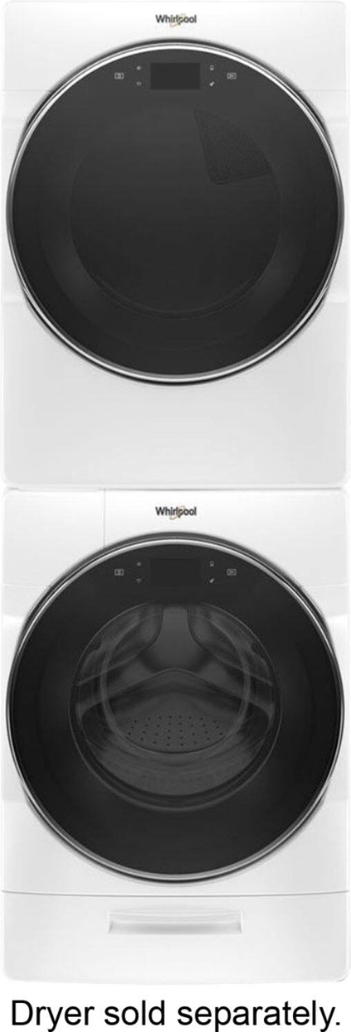 Alt View 11. Whirlpool - 5.0 Cu. Ft. High Efficiency Stackable Front Load Washer with Steam and FanFresh - White.
