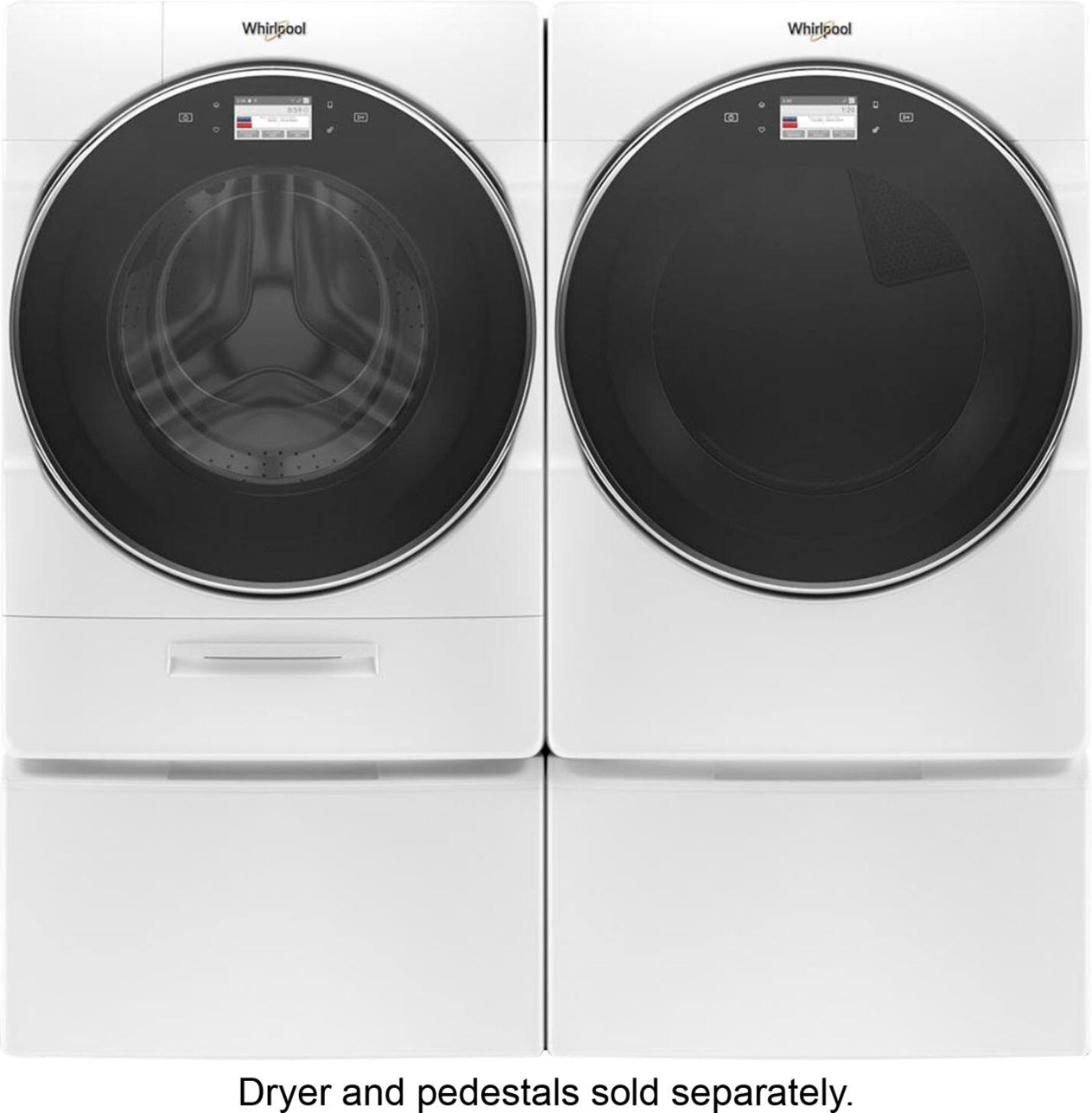 Alt View 14. Whirlpool - 5.0 Cu. Ft. High Efficiency Stackable Front Load Washer with Steam and FanFresh - White.
