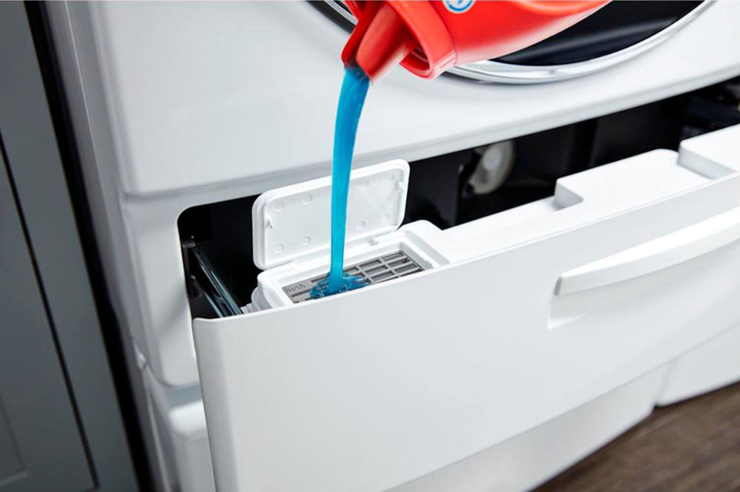 Alt View 16. Whirlpool - 5.0 Cu. Ft. High Efficiency Stackable Front Load Washer with Steam and FanFresh - White.