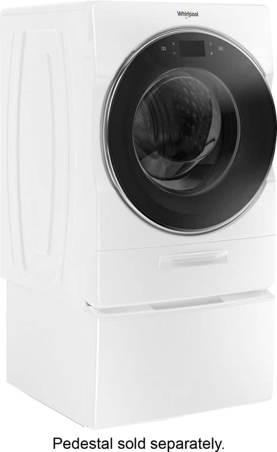 Alt View 1. Whirlpool - 5.0 Cu. Ft. High Efficiency Stackable Front Load Washer with Steam and FanFresh - White.