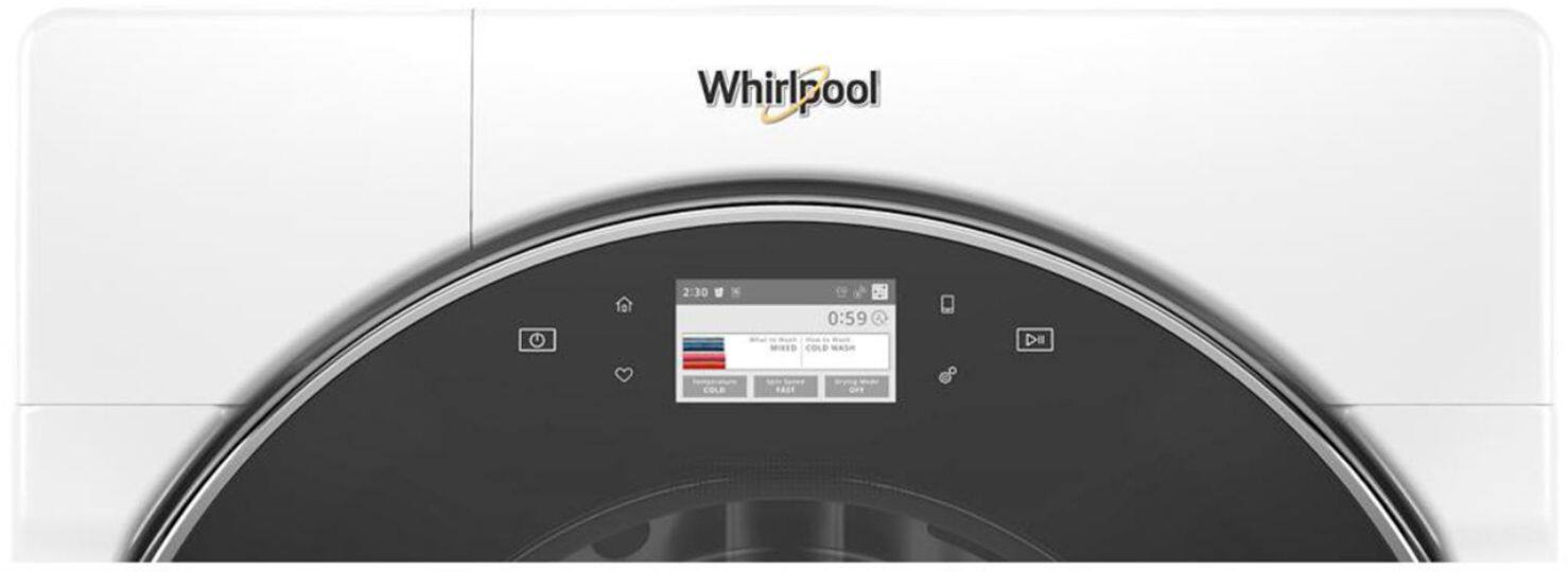 Alt View 2. Whirlpool - 5.0 Cu. Ft. High Efficiency Stackable Front Load Washer with Steam and FanFresh - White.