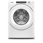 Front. Whirlpool - 4.3 Cu. Ft. High Efficiency Stackable Front Load Washer with 35 Cycle Options - White.